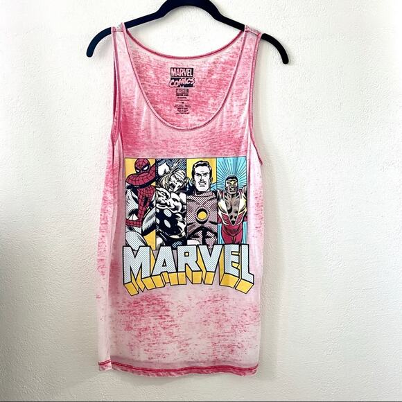 Marvel Burnout Character Graphic Tank Size Medium - Picture 1 of 6